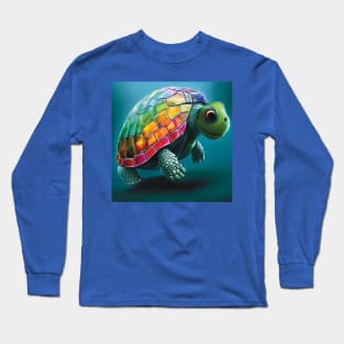 Colourful Turtle Art Long Sleeve T-Shirt